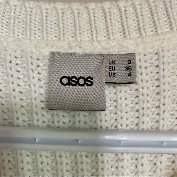 ASOS white chunky knit sweater - Picture 3 of 5